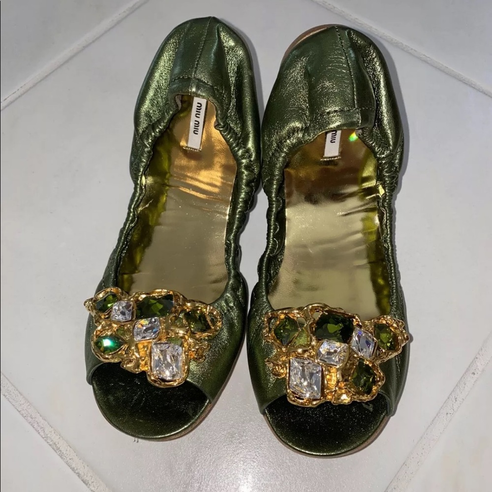NEW Authentic Miu Miu  Flats